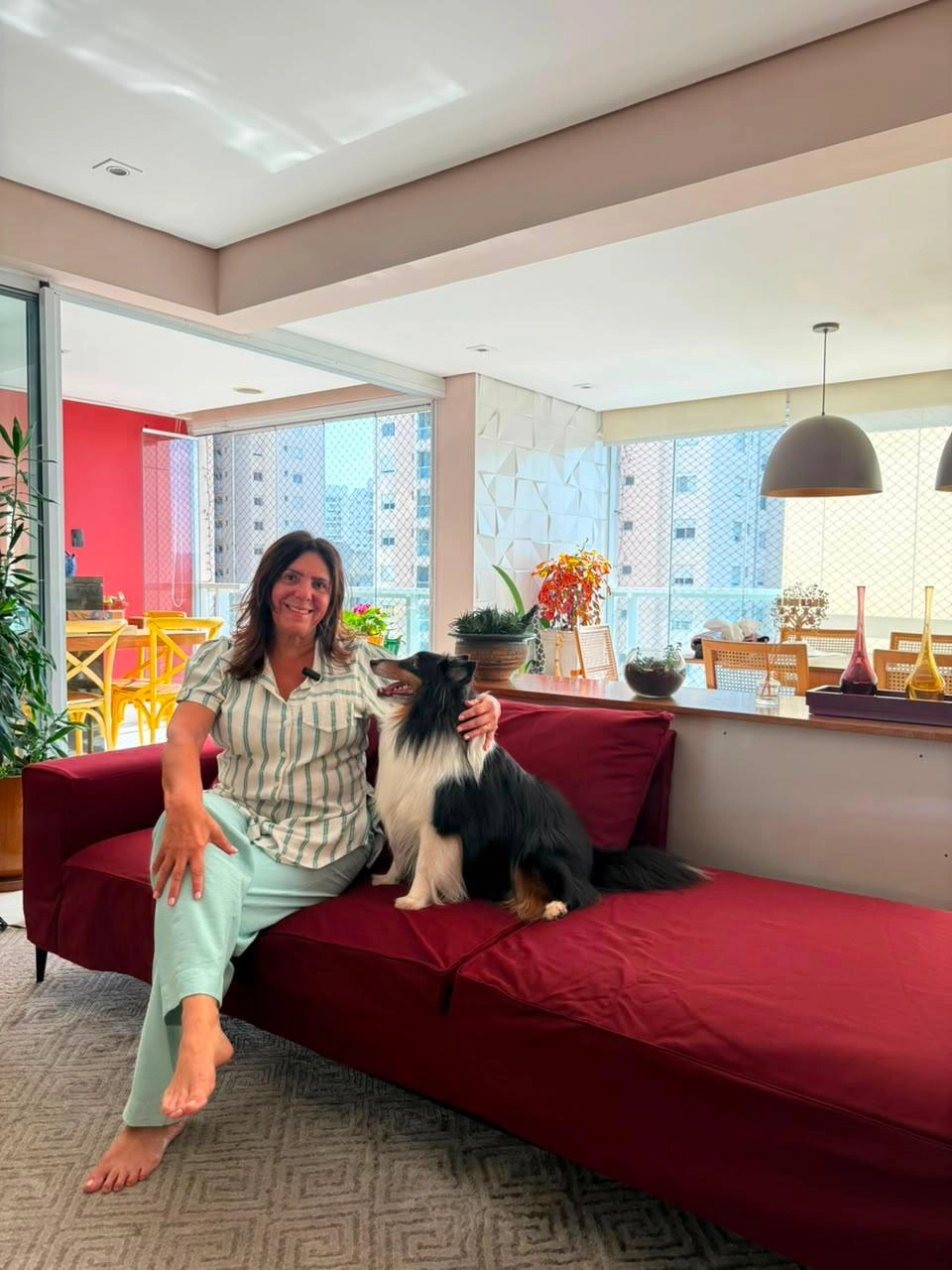 Poltrona renovada com capa sob medida