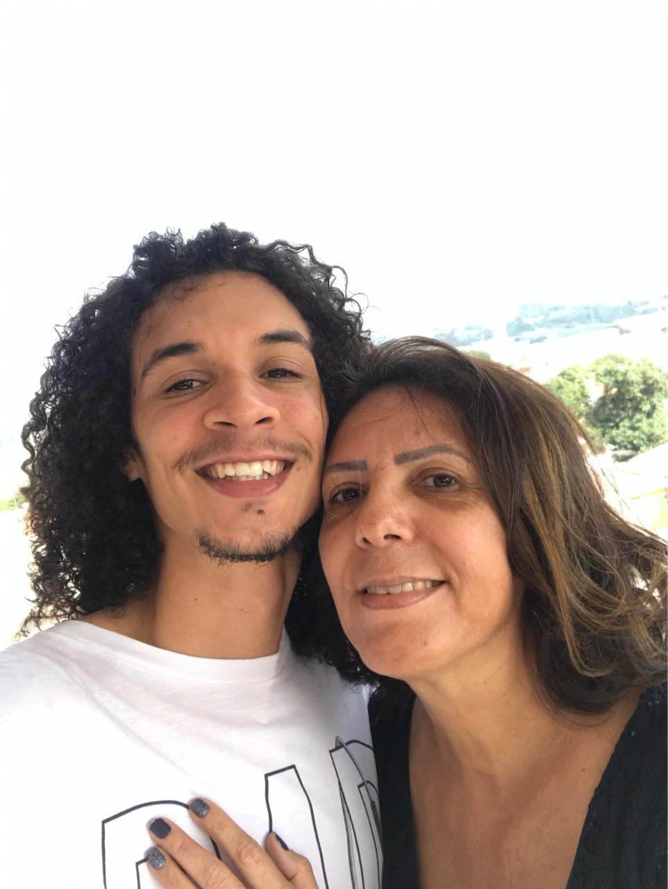 Simone Monteiro com seu filho